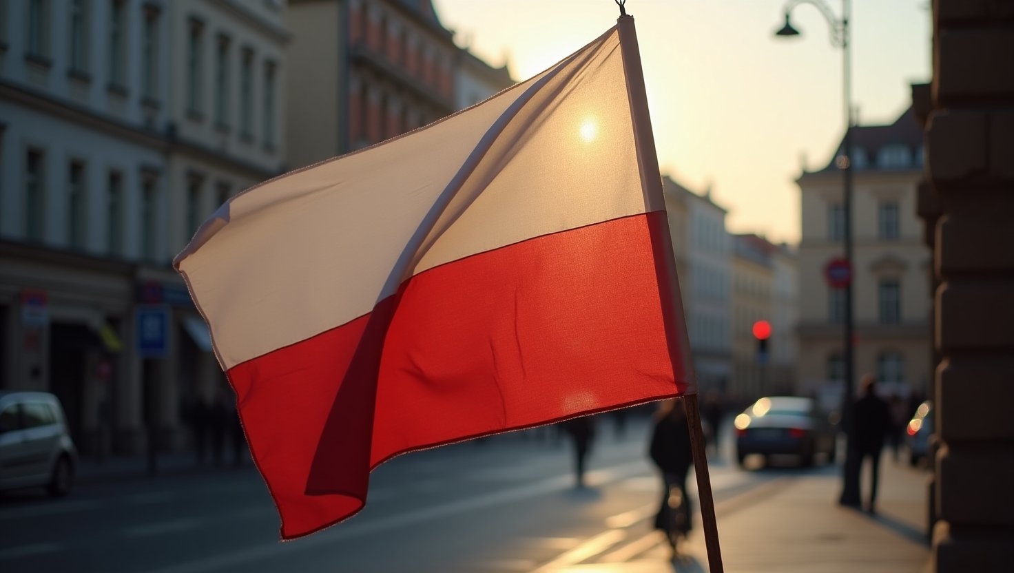 Belajar bahasa Polandia bersama Polandnesia - bendera Polandia